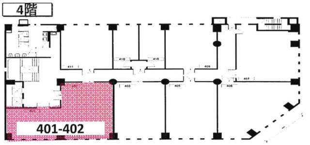 リスト関内ビル401・402 間取り図