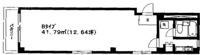 玉造ビル402 間取り図
