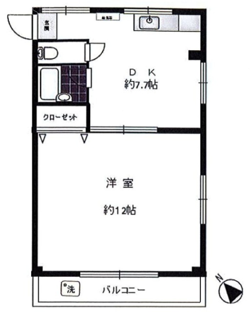 U-ハイム303 間取り図