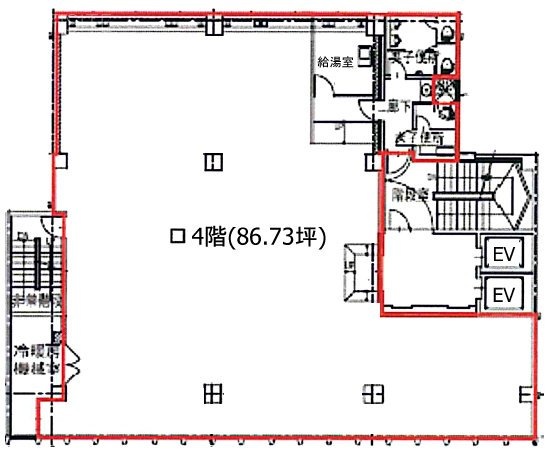 太陽銀座ビル4F 間取り図