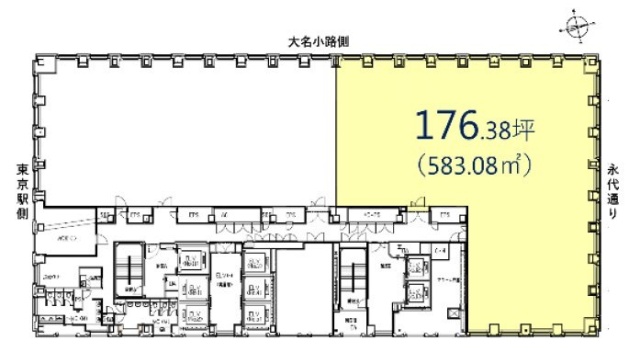 新丸の内センタービル17F 間取り図