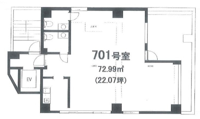 ゼネラルビル恵比寿西7F 間取り図