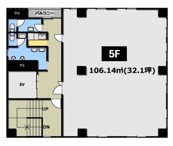 大田丸ヱ農産ビル5F 間取り図