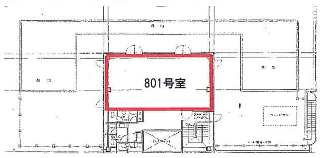 わかちく千葉ビル801 間取り図