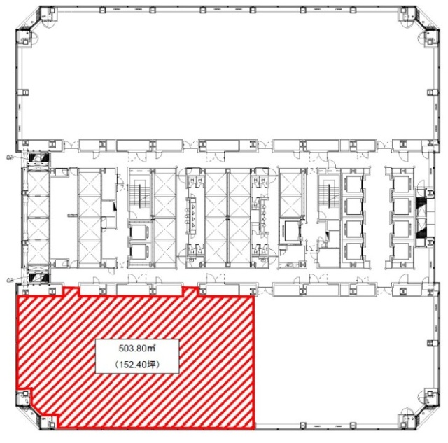 晴海アイランドトリトンスクエアオフィスタワーX棟9F 間取り図