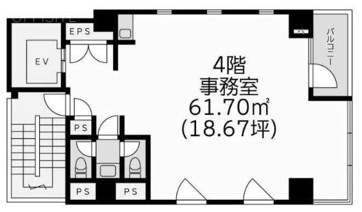 田澤神田ビル4F 間取り図