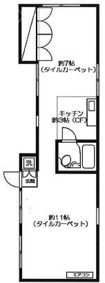 ハイツ太陽ビル201 間取り図