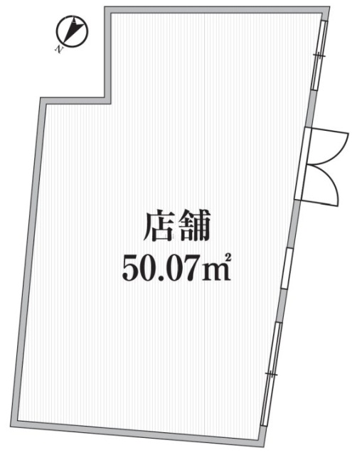 フラッフィー日本橋浜町ビル1F 間取り図