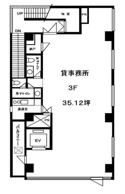 赤坂FSビル3F 間取り図