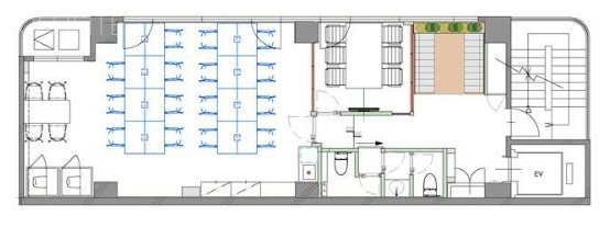 NOVEL WORK Shinjuku West4F 間取り図