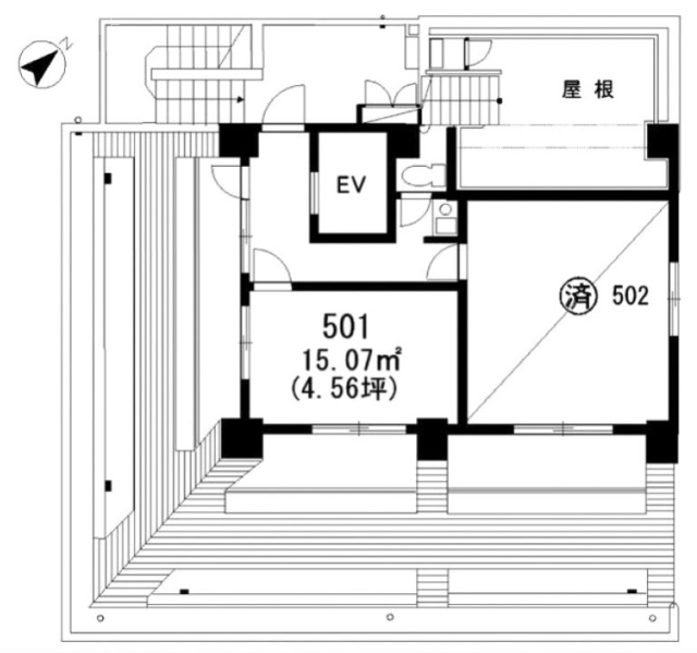 天心館ビル501 間取り図