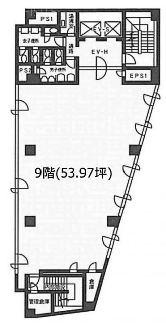 小杉ビル西早稲田9F 間取り図