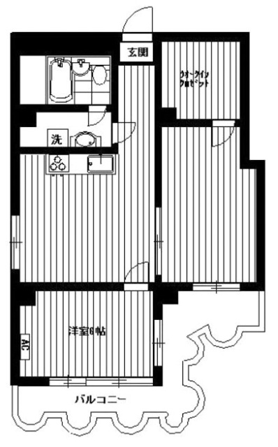 ハイマウント御殿山804 間取り図