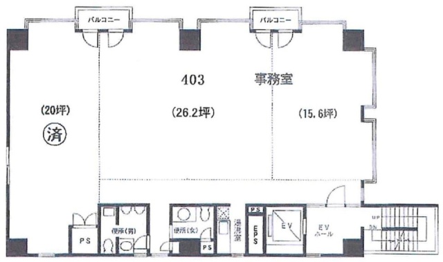 富士見町ビル403 間取り図