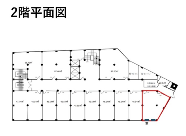 日証館200・201 間取り図
