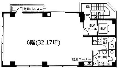 ロイクラトン虎ノ門B 間取り図