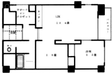 ローヤルマンション10F 間取り図