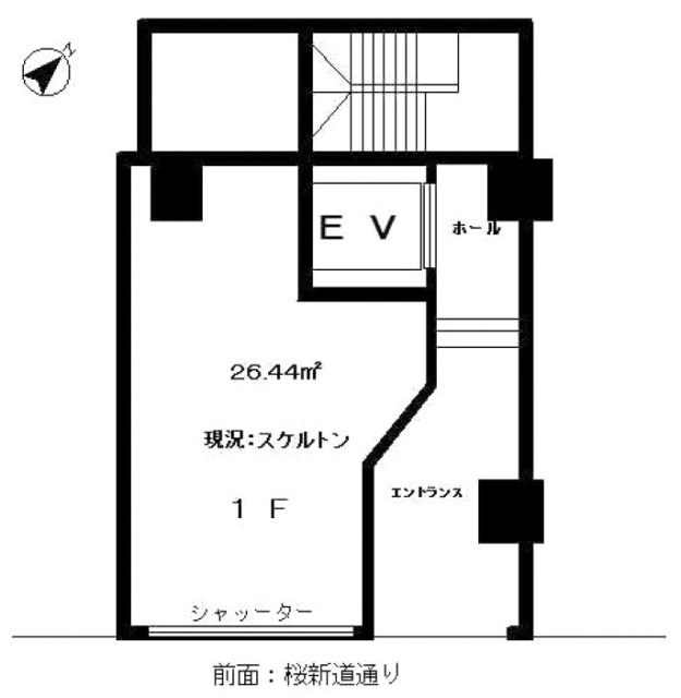 サンフォレストⅢビル1F 間取り図