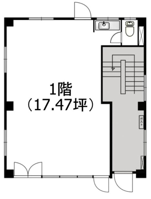 石田ビル1F 間取り図