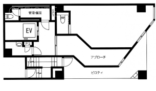 CAMCO日本橋ビル1F 間取り図