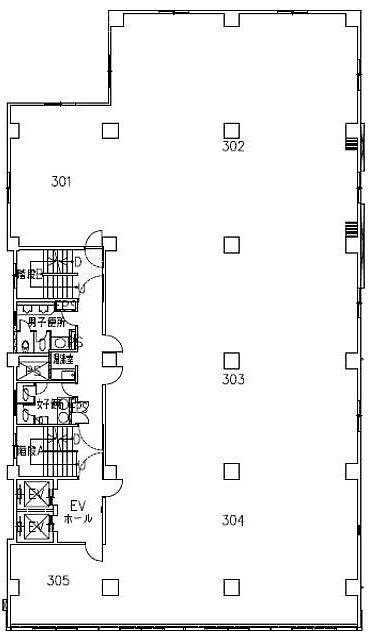 共同小川町ビル301-305 間取り図