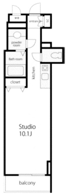 VORT銀座residence603 間取り図