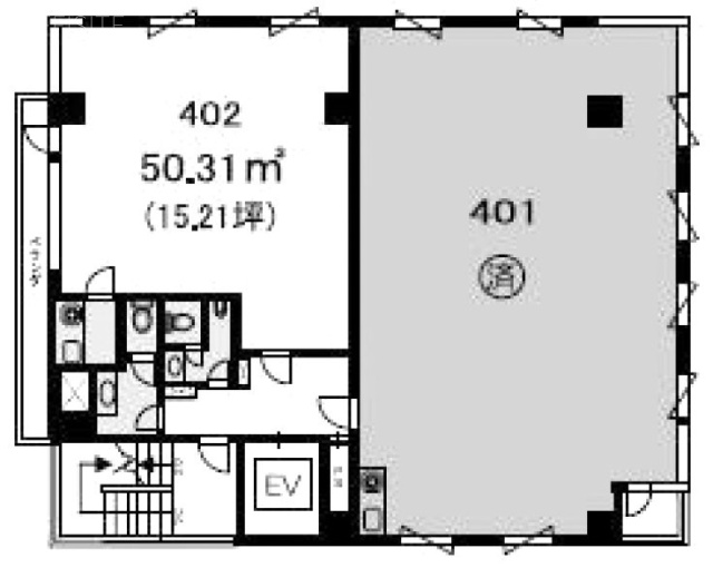 ワイビル402 間取り図