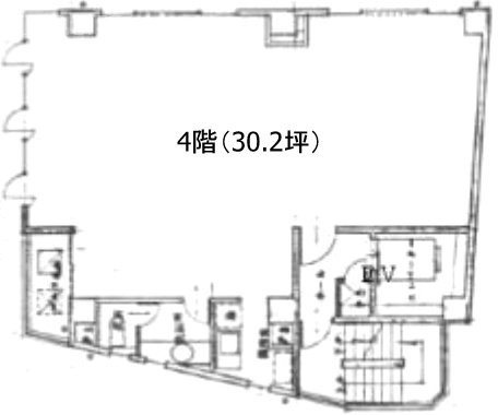 渋谷後藤ビル4F 間取り図