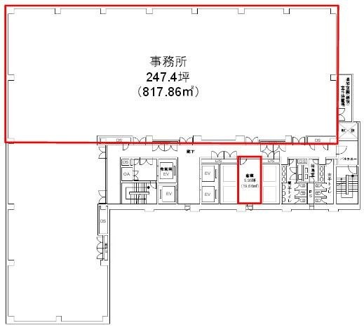 CSタワービル3F 間取り図