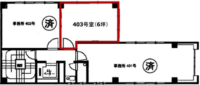 神田カトランビル403 間取り図