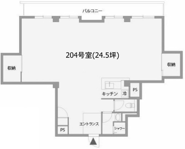 フラット青山204 間取り図