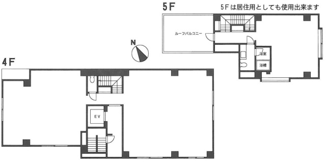 松濤ラージビル4F～5F 間取り図