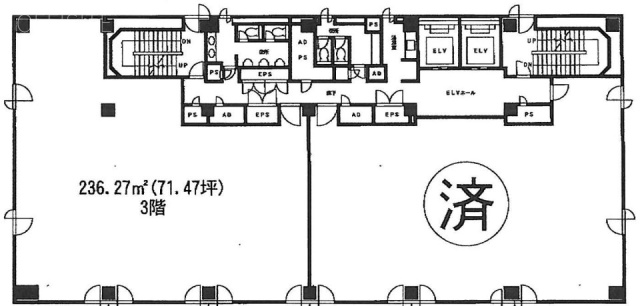 711ビル3F 間取り図