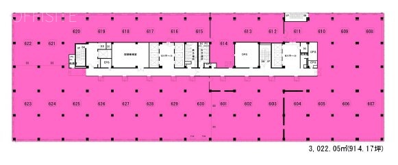 丸の内二丁目ビル6F 間取り図