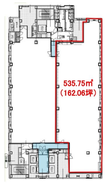 東京フロントテラス19F 間取り図