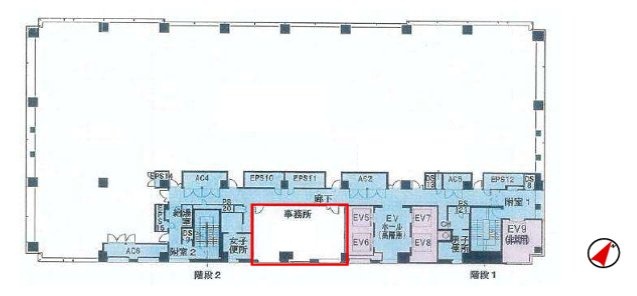 晴海アイランドトリトンスクエアオフィスタワーW棟E 間取り図