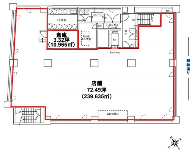 銀座セントラルビルB1F 間取り図