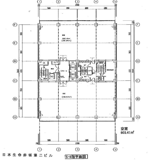 オーク赤坂ビル6F 間取り図