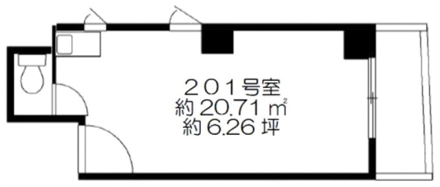 青木ビル201 間取り図