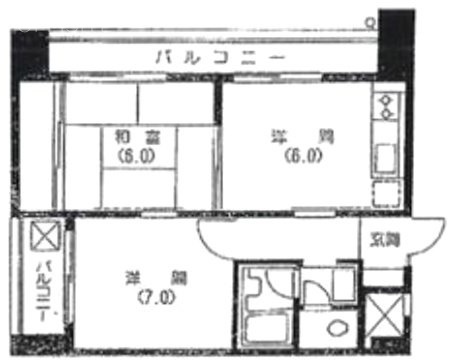 麻布ハイプラザ706 間取り図