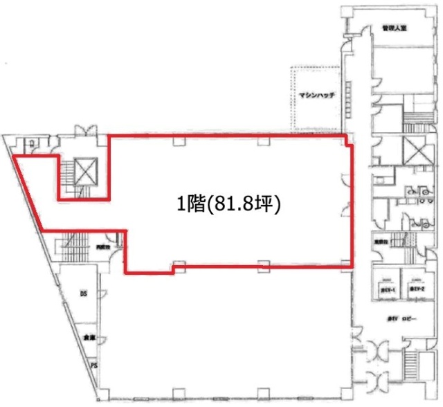 住友生命東神田ビル1F 間取り図