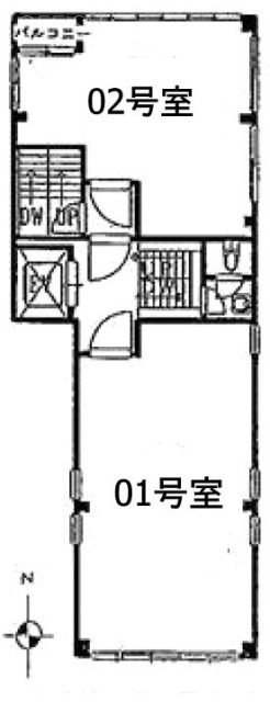 イワツキビル201 間取り図