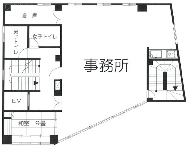 下連雀3丁目(白石建設本社ビル)ビル6F 間取り図