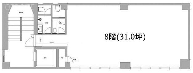 平和ビル8F 間取り図