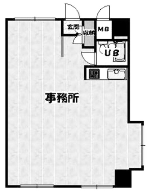 ビジネスヴィップ池袋ビル10F 間取り図