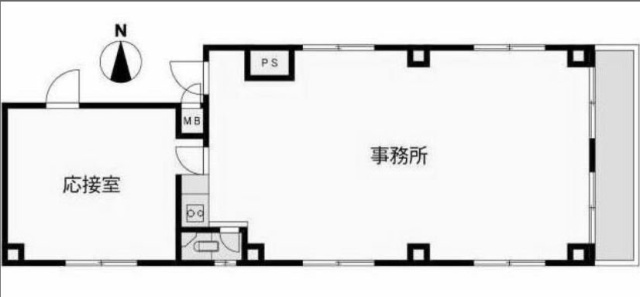 テラッセジーエフビル2F 間取り図