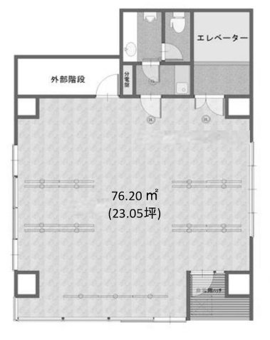 不動商事本社ビル8F 間取り図