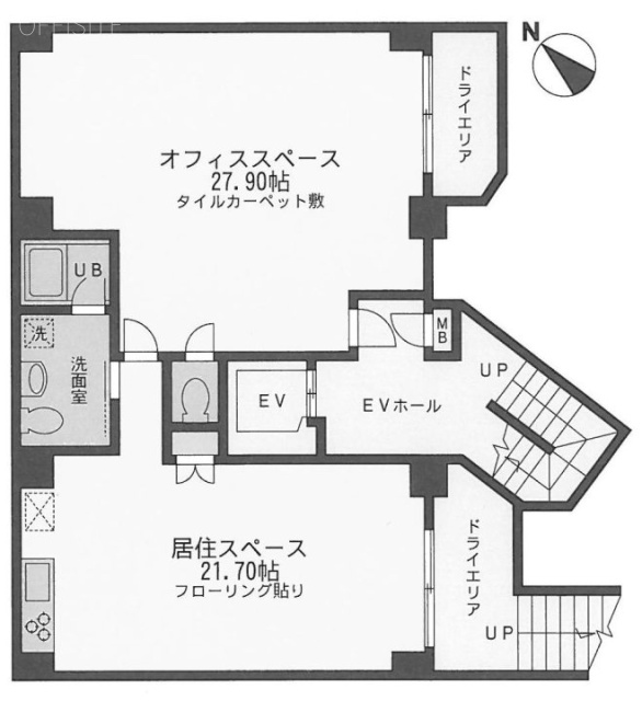 ゼクシア市谷台ビルB1F 間取り図