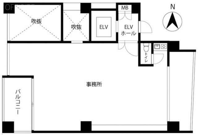 シルバードビル6F 間取り図