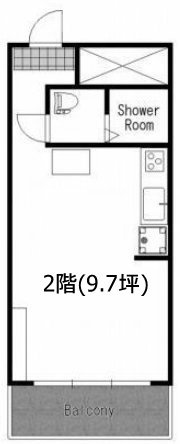 パラッツオ赤坂205 間取り図